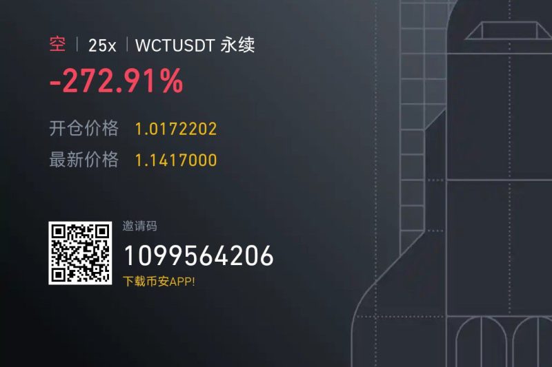 $WCT 靠，高位没补仓，没拉到我的止盈位置